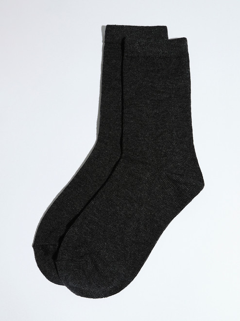 Grey Mix Crew Socks