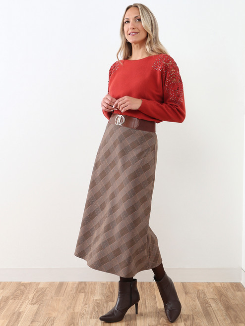 Long Shimmering Dolman Sleeve Sweater