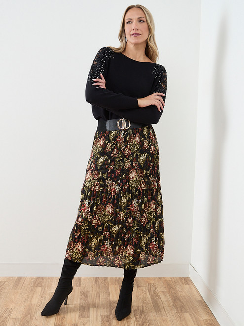 Long Shimmery Dolman Sleeve Sweater