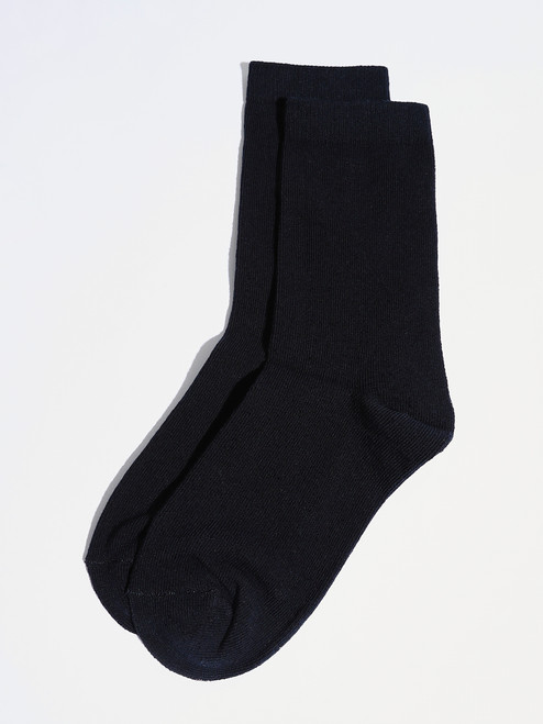Navy Crew Socks