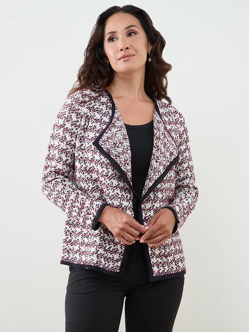 Petite Long Sleeve Collar Jacket