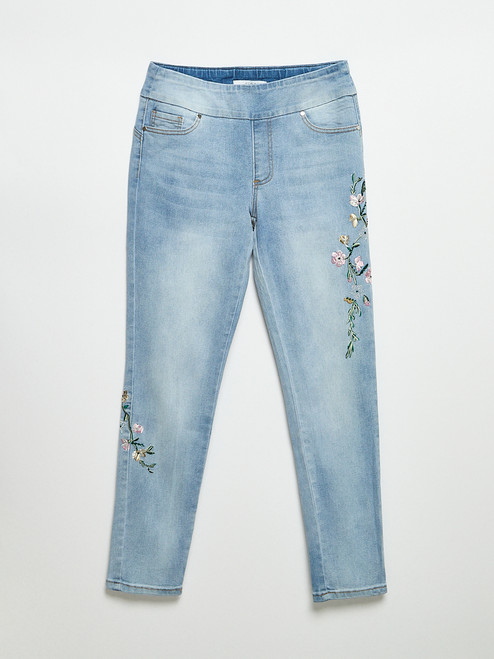 Blake Dusty Pink Floral Ankle Jean