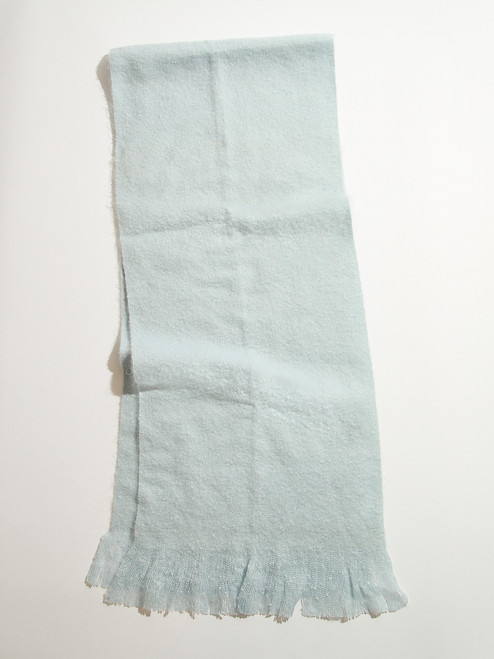 Blue Frost Boucle Scarf