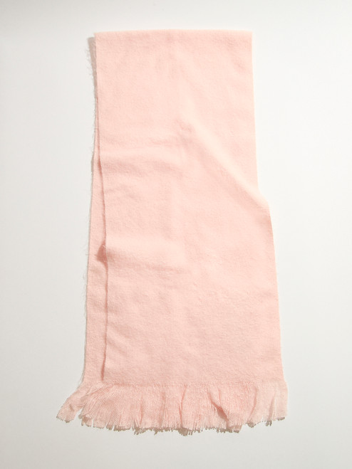 Pink Frost Boucle Scarf
