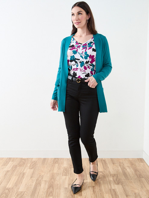 Long Sleeve Knit Pocket Cardigan