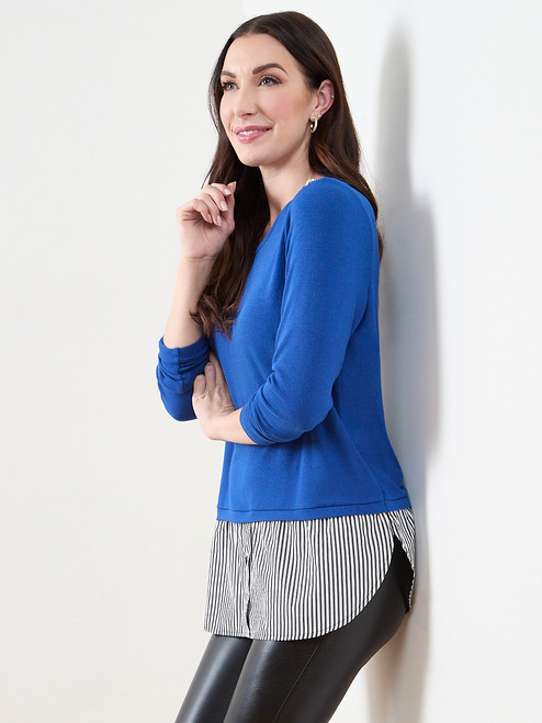 Long Sleeve Knit Fooler Top