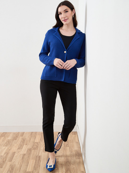 Textured Sweater Blazer