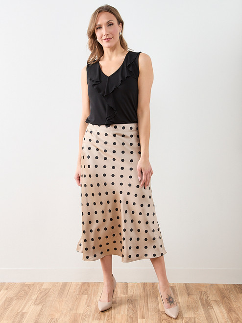 Satin Bias Cut Midi Skirt