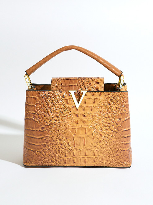 Tobacco V Handbag
