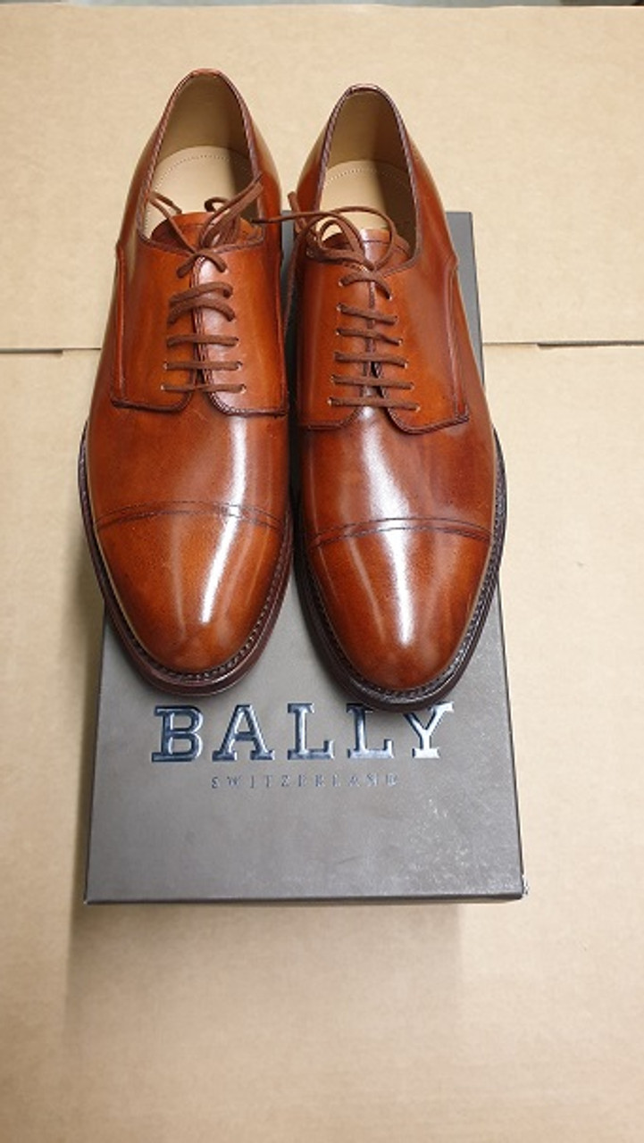 Bally Shoes - Ex Display - Brown Leather Handpaint Lace Up