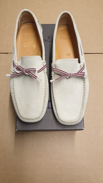 bally suede loafers