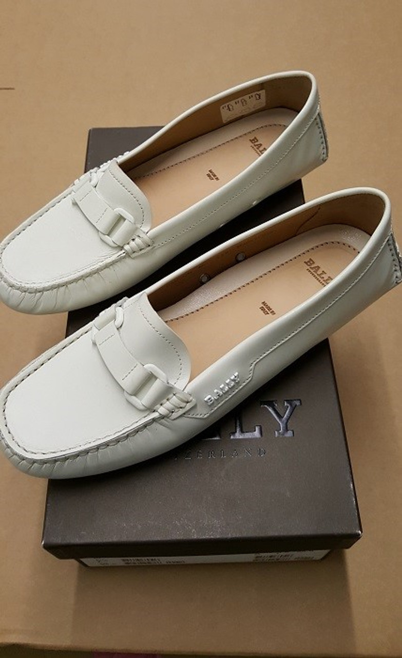 Bally Loafers - Ex Display - White Calf Plain