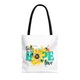 Tote Bag (AOP), Faith hope and love bag