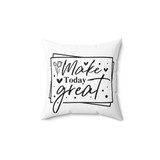 Spun Polyester Square Pillow, Motivational pillow