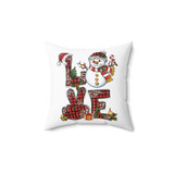 Spun Polyester Square Pillow, Love Pillow, Decor and Gift for Home