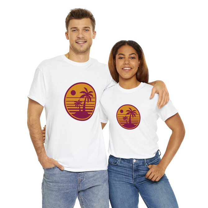 Unisex Heavy Cotton Tee, retro design T-shirt