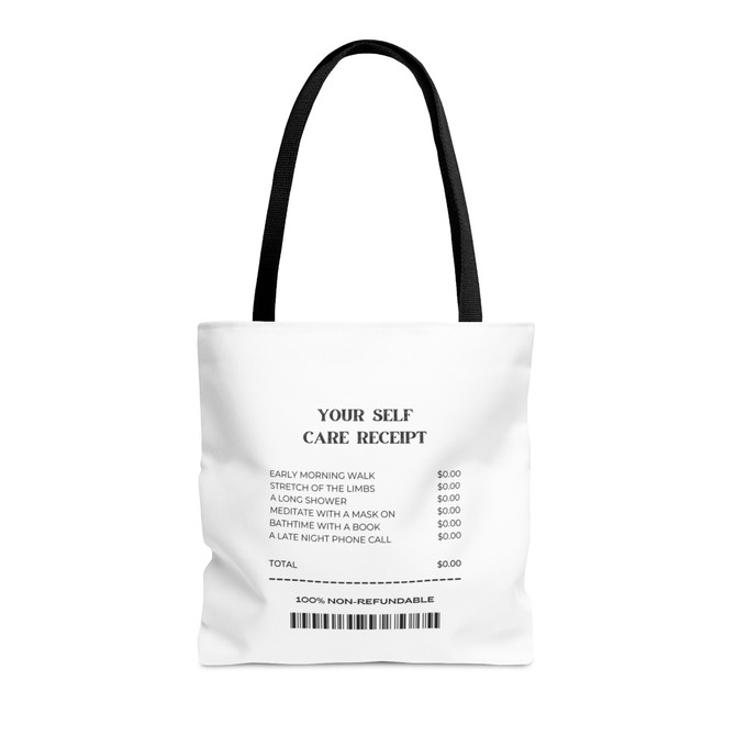 Tote Bag (AOP), white and black aesthetic vintage bag, tote lover gift