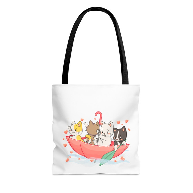 Tote Bag (AOP), animal lover tote bag, cat bag, animal lover gift