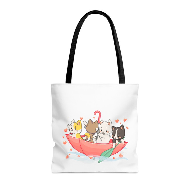 Tote Bag (AOP), animal lover tote bag, cat bag, animal lover gift