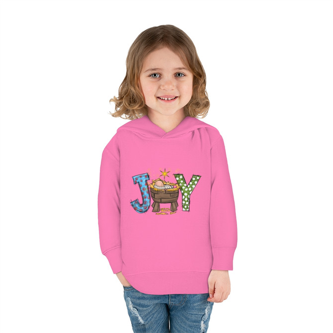 Toddler Pullover Fleece Hoodie, Joy Nativity Pullover