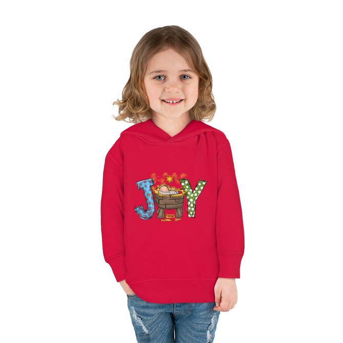 Toddler Pullover Fleece Hoodie, Joy Nativity Pullover