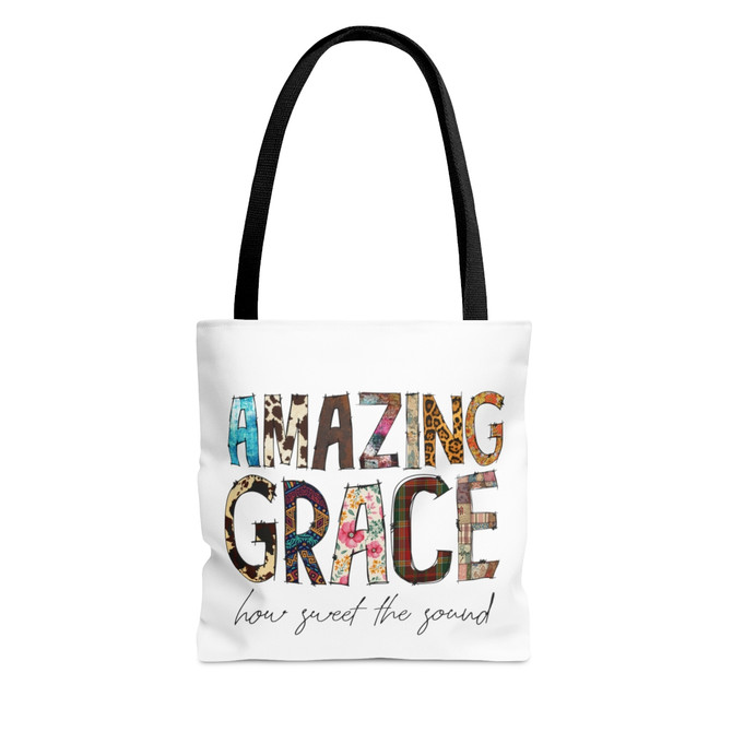 Tote Bag (AOP), Christian quote bag, gift for her