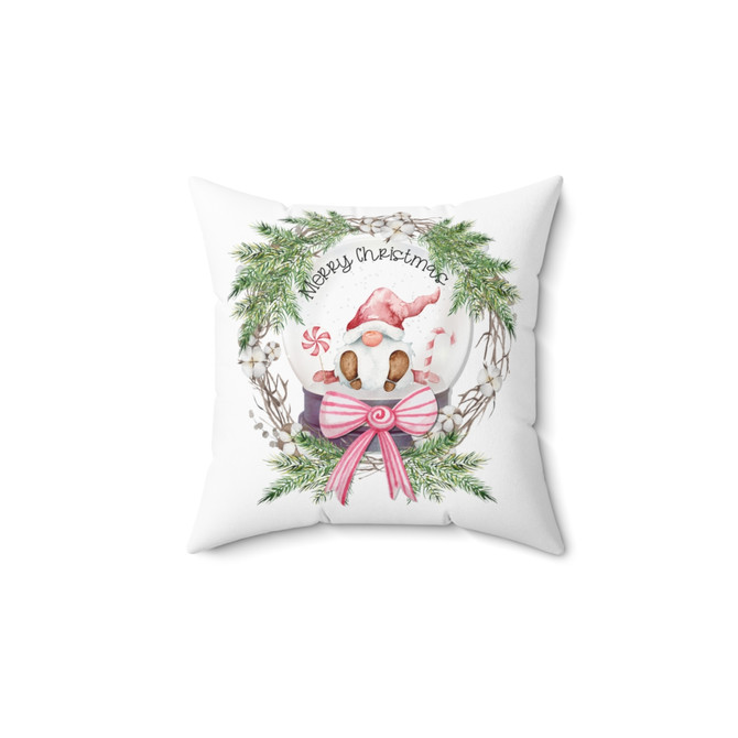 Spun Polyester Square Pillow, Christmas pillow