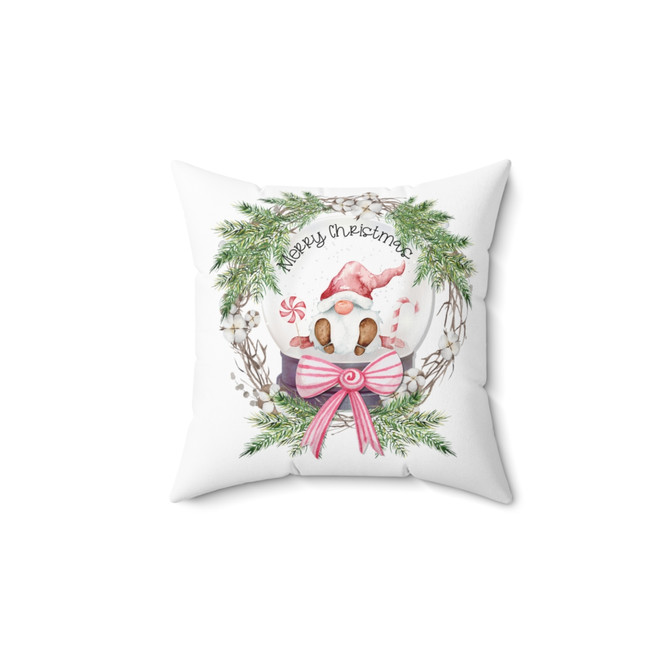 Spun Polyester Square Pillow, Christmas pillow