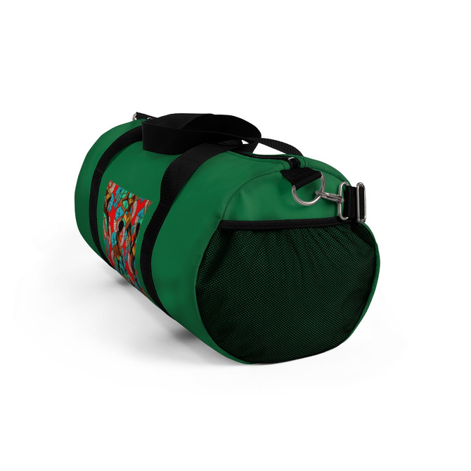 Duffel Bag, Green multi colour bag