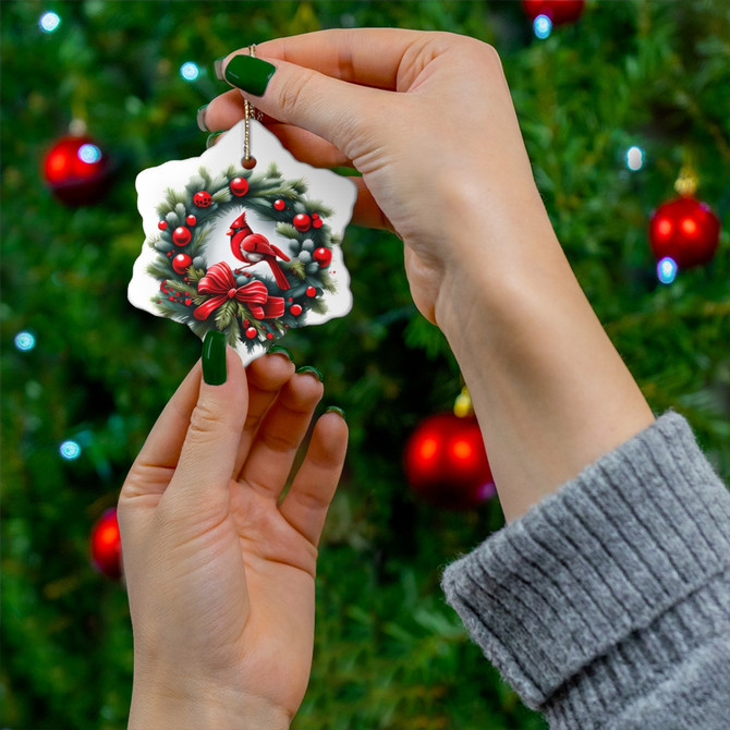 Ceramic Ornament, 4 Shapes