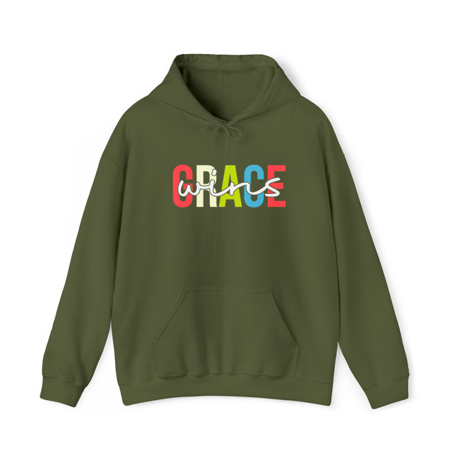 Unisex Heavy Blend™ Hooded Sweatshirt, Grace wins Sweatshirt, Gift for Him, Gift for Her