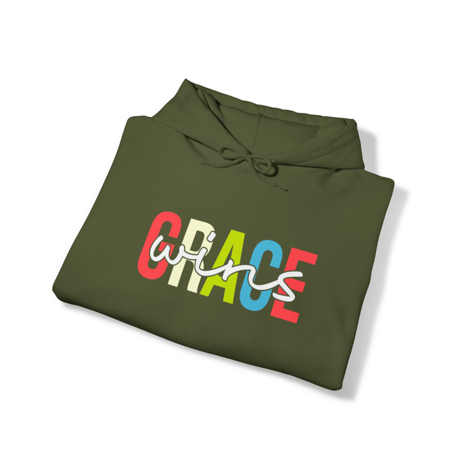 Unisex Heavy Blend™ Hooded Sweatshirt, Grace wins Sweatshirt, Gift for Him, Gift for Her