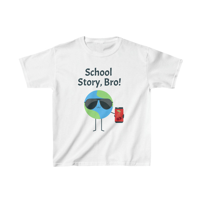 Kids Heavy Cotton™ Tee, School story bro T-shirt, for every day use