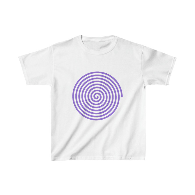 Kids Heavy Cotton™ Tee, blue and purple circles