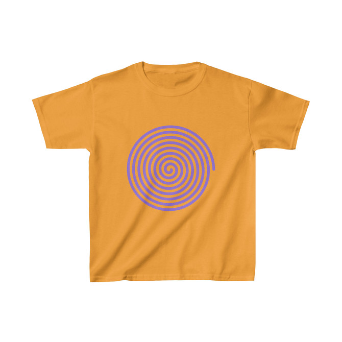 Kids Heavy Cotton™ Tee, blue and purple circles