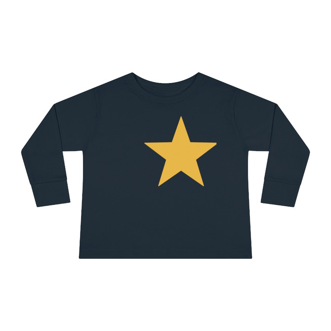 Toddler Long Sleeve Tee, Star design long sleeve