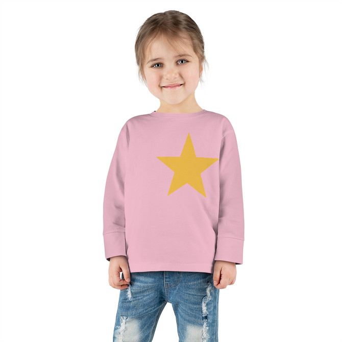 Toddler Long Sleeve Tee, Star design long sleeve