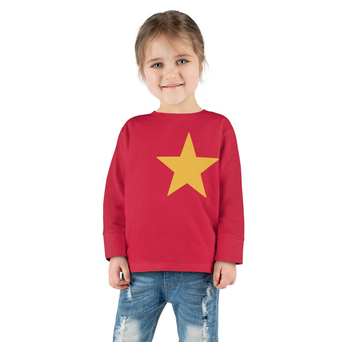 Toddler Long Sleeve Tee, Star design long sleeve