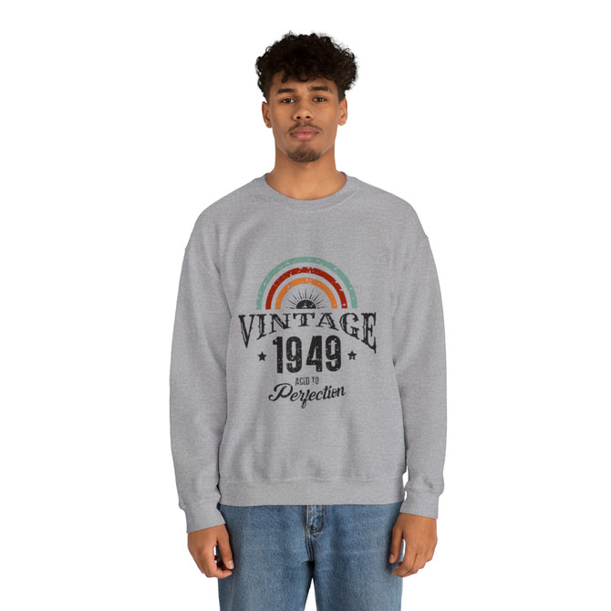 Unisex Heavy Blend™ Crewneck Sweatshirt, Vintage 1949 Sweat Shirt