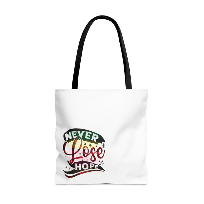 Tote Bag (AOP), Never Lose Hope, Inspirational bag