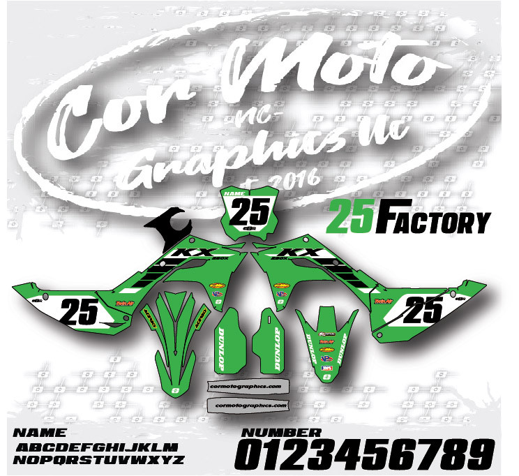 25 Factory Kawasaki - Cor Moto Graphics