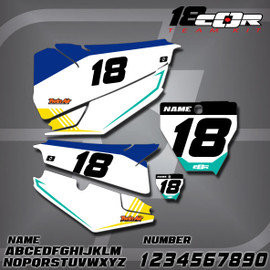 Husqvarna CorTeam Number Plates