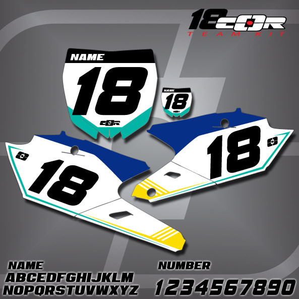 Yamaha CorTeam Number Plates