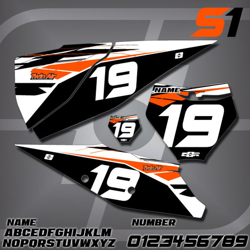 KTM S1 Number Plates