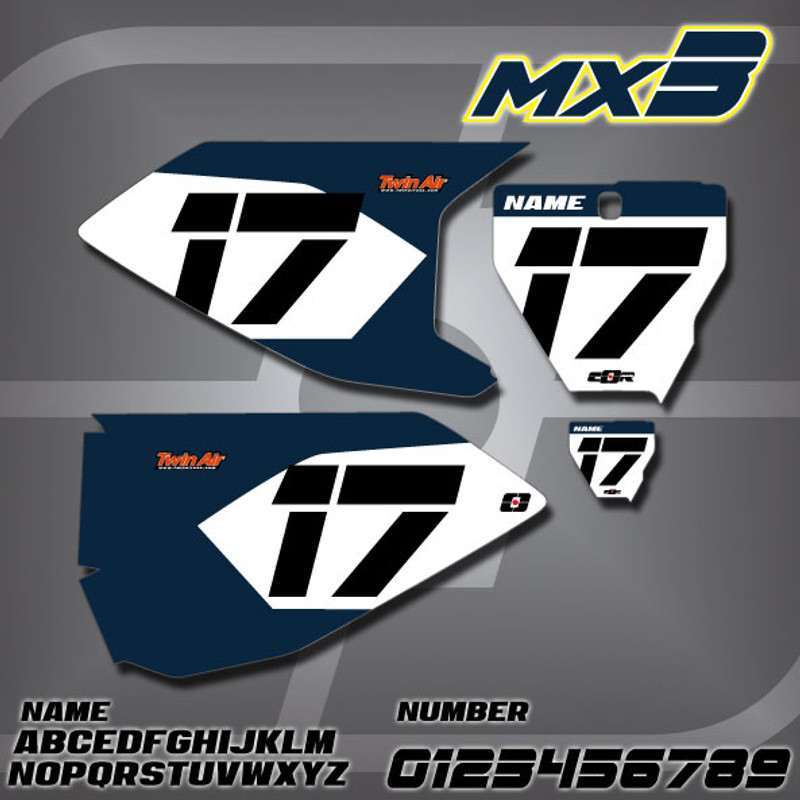 Husqvarna MX3 Number Plates