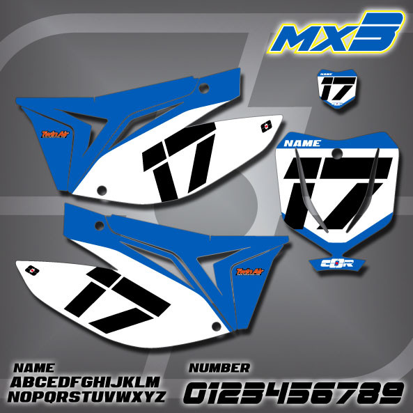 TM MX3 Number Plates