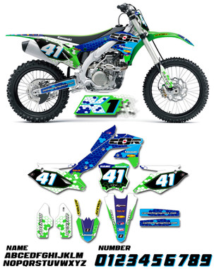 Kawasaki K1 Kit - Cor Moto Graphics