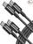USB C to USB C Cable 2 pack (Black)