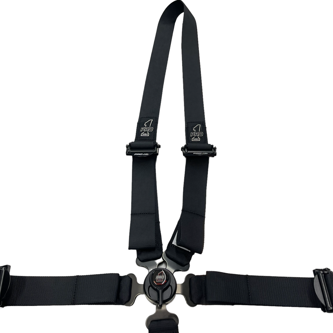 Pro Elite Cam Lock Dragster Safety Harness Seat Belts Black