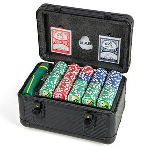 Casino Poker Chips with 600 Pieces Chips Texas Holdem Poker Chip Set-Black - Color: Black D681-UY10131BK Casino Poker Chips with 600 Pieces Chips Texas Holdem Poker Chip Set-Black - Color: Black D681-UY10131BK